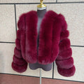 THE OKANAGAN BORDEAUX LUXE FUR JACKET